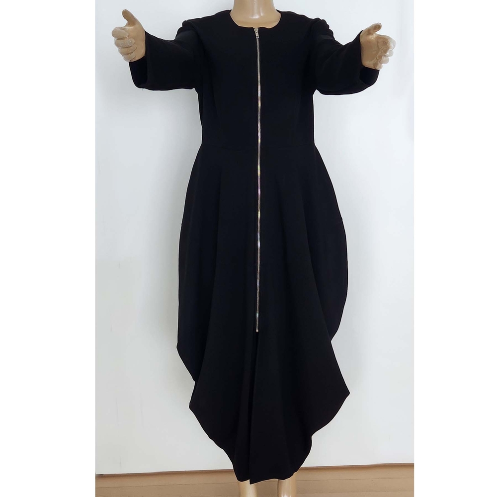 Elegant Black Long Sleeve Dress - Picture 3 of 10